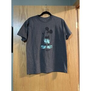Disney X Neff Shirt Mens Meidum Gray Mickey Mouse Tropical Graphic Tee